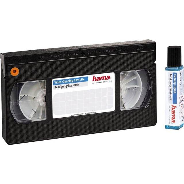 VHS VCR Cassette Tape Video Recorder Head Cleaner System Wet & Dry