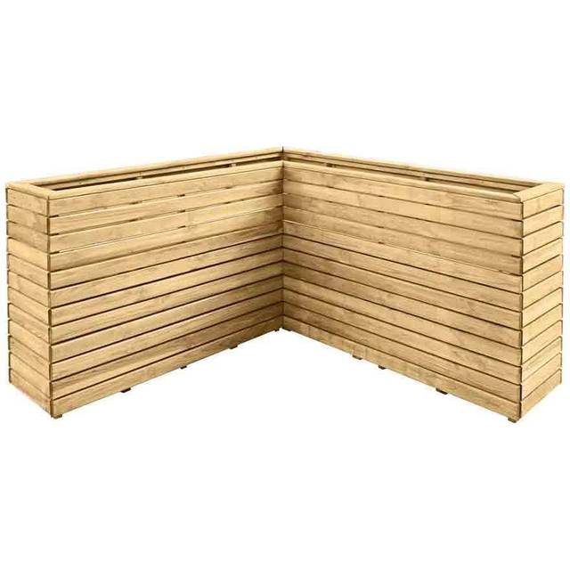 5'3 x 5'3 Forest Linear Corner Wooden Planter (1.6m x 1.6m)
