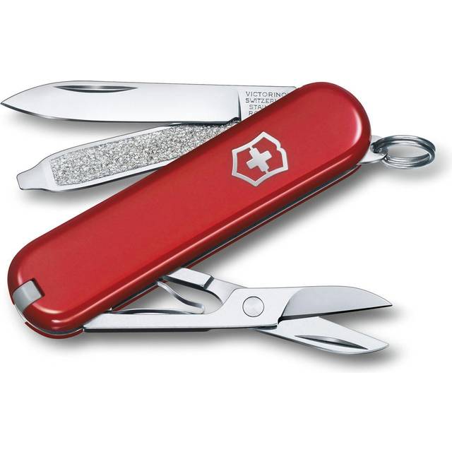 Victorinox, Schweizer Taschenmesser, Classic SD, Multitool, 7 Funktionen, Klinge, klein, Nagelfeile, Schraubendreher 2.5 mm, Geschenkbox