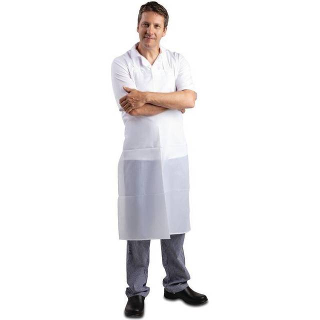 Whites Water Resistant Bib Apron White