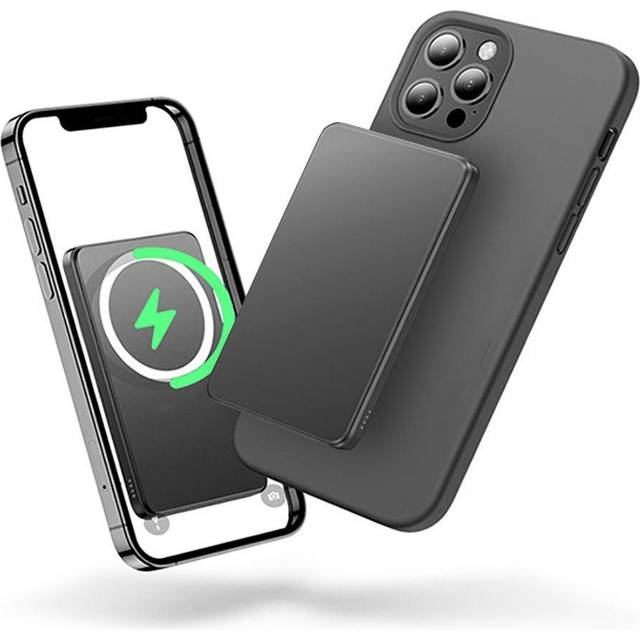 Tech-Protect PB9 LifeMag magnetisk trådlös powerbank - 15W - Svart