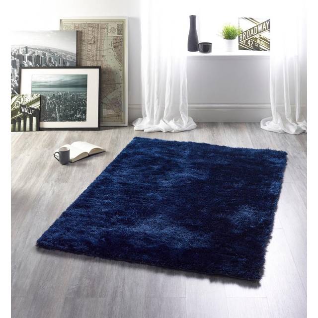 Very Home Glamour Shaggy Rug - Indigo - 80x150cm