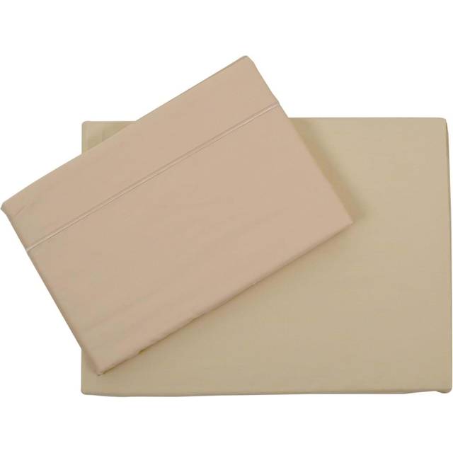 Easy Care Fitted Sheet Double Honey Dew, Yellow