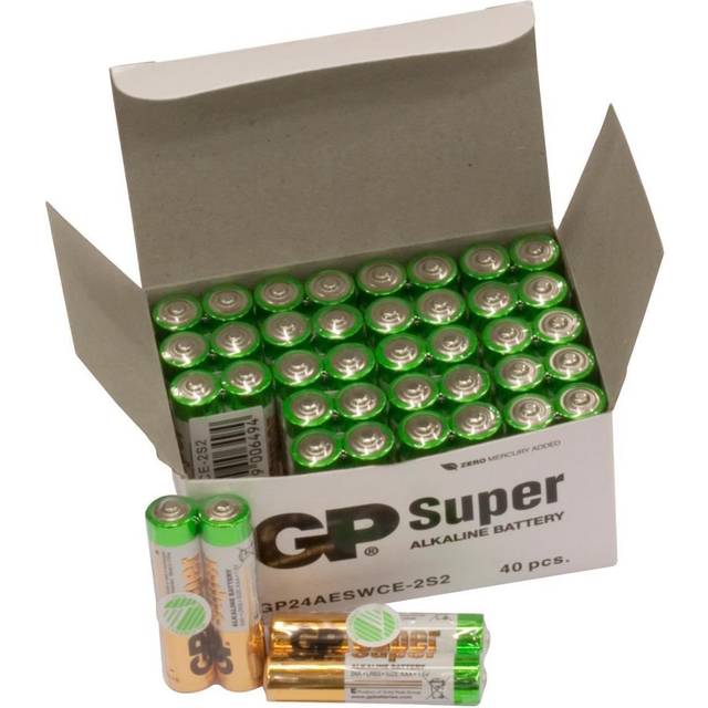 GP AAA Alkaline Batteries Bulk Pack x 40