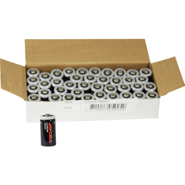 JAPCELL Lithium CR123 Batteries - 40 pcs. pack - Batteri