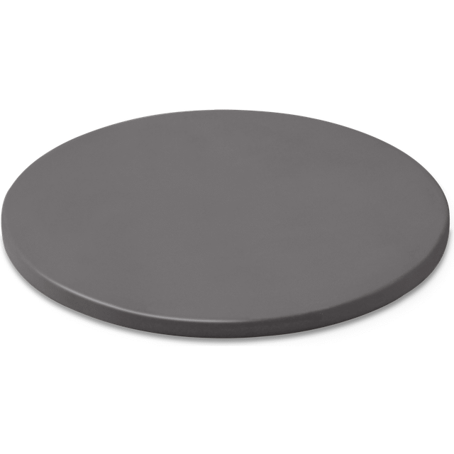 Weber Pizzasten - Liten (Ø 26 cm), Glaserad Cordierit BBQ Pizzasten, Snabb uppvärmning & värmeavgivning, passar alla grillar (kol från Ø 37 cm, gas, pellets, elektriskt) - Svart (18413)