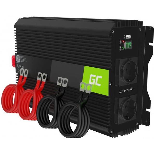 Green Cell PRO 2000W/4000W 12V till 230V Spänningsomvandlare strömomvandlare Power Inverter DC AC växelriktare effektinverterare Inverterare Bil Modifierad Sinusvåg effektomvandlare omvandlare