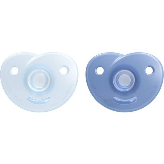 Philips Avent Curved Soothie Blue Hush/Blue 0-6M Stericase