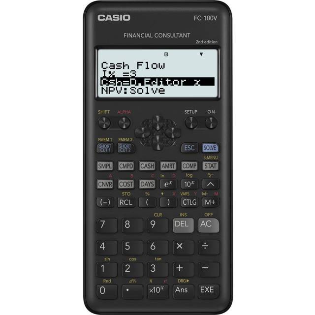Casio FC-100V - Finansiel regnemaskine - 10 cifre + 2 eksponenter - batteri