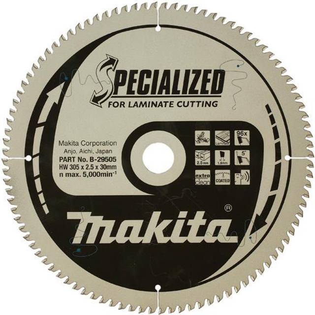 Makita SPECIALIZED Laminate Cutting Saw Blade 305mm 96T 30mm