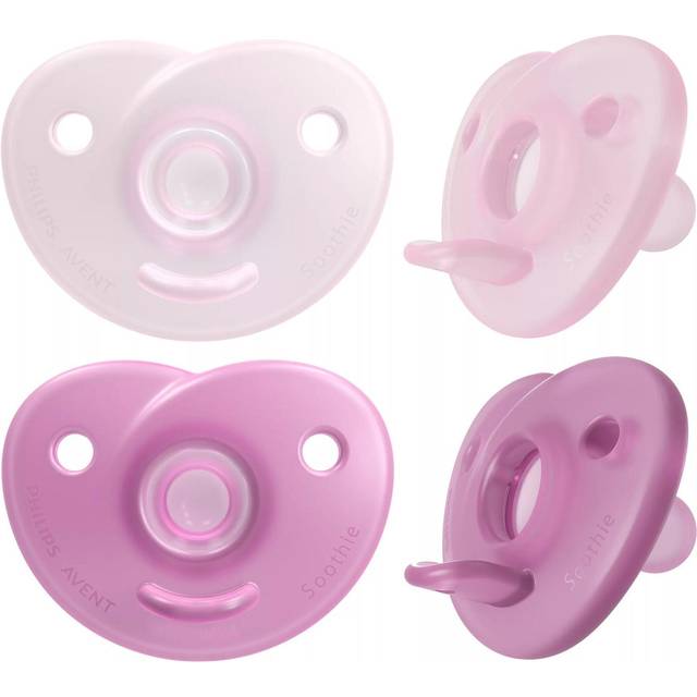 Philips Avent Curved Soothie Framboise/Pink 0-6M Stericase