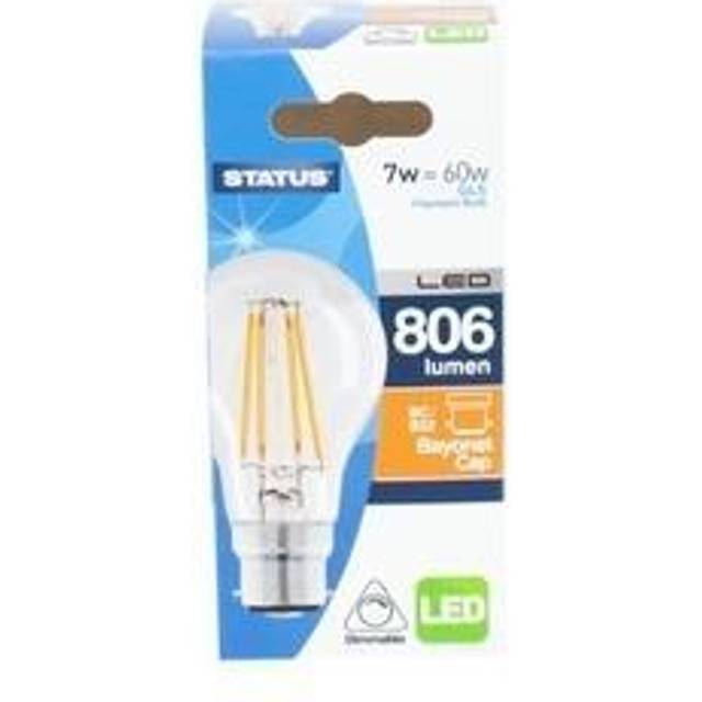 Status 7W BC GLS LED Filament Bulb - Dimmable