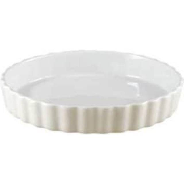 Tærtefad Ø30.5 cm Glat inderside Porcelæn hvid