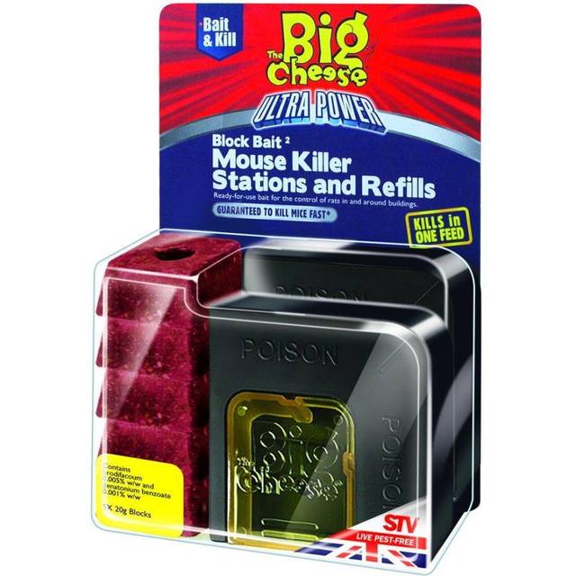 The Big Cheese Ultra Power Block Bait Mouse Killer Kit