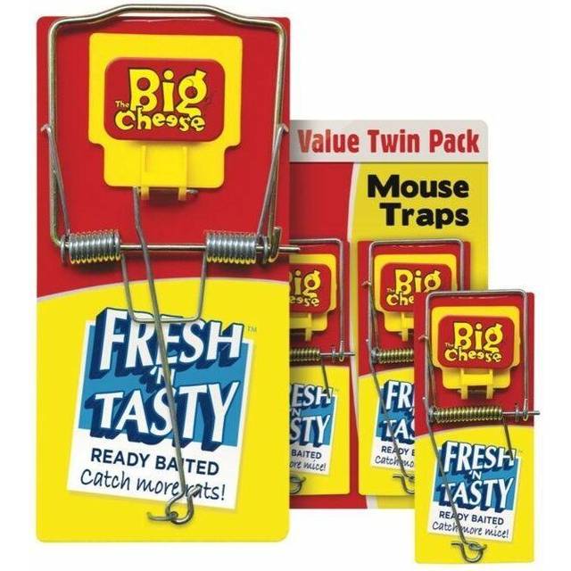 The Big Cheese Fresh Baited Mouse Trap - Twin Pack [STV197]