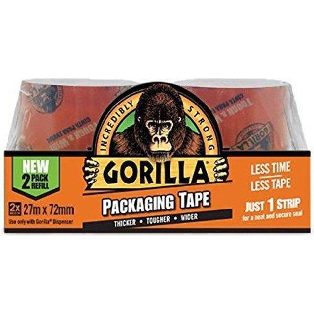 Gorilla 3044821 Clear Packaging Tape - 72mm x 27m - Transparent