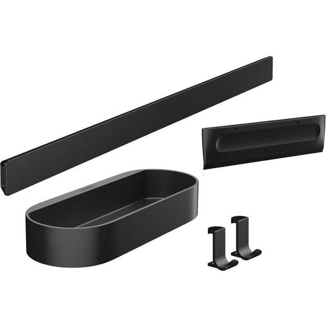 hansgrohe WallStoris Bathroom Shower Accessory Set Rail Basket Hooks Squeegee