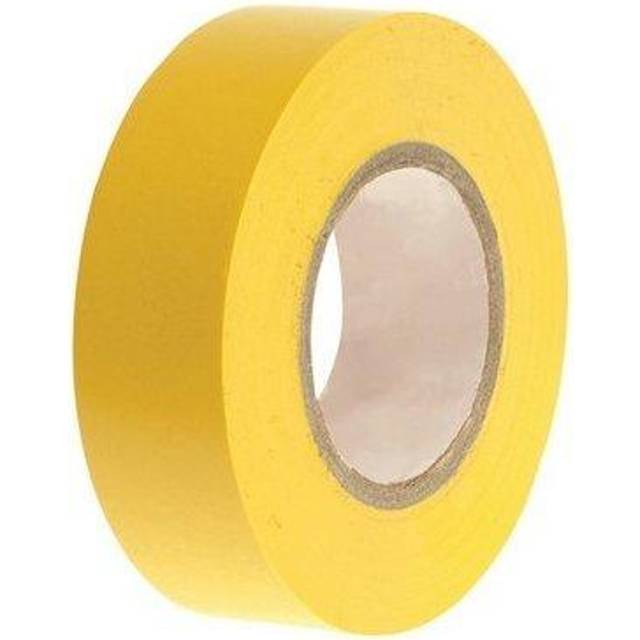 Faithfull pvc electrical tape yellow 19mm x 20m