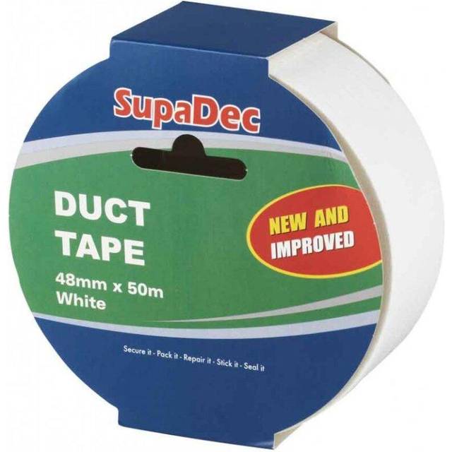 SupaDec Duct Gaffer Waterproof Repair Cloth Tape 48mm x 50m  White