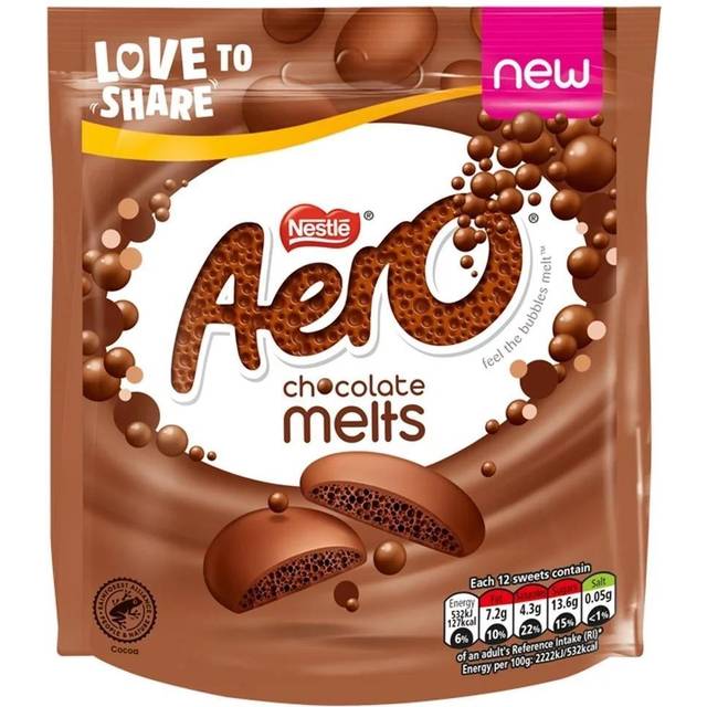 Aero Melts Milk Chocolate Sharing Bag