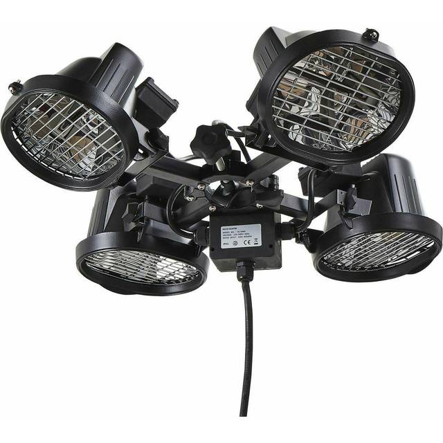 Zinc Ruby 4X450W Alum D/C Parasol Heater - One Colour