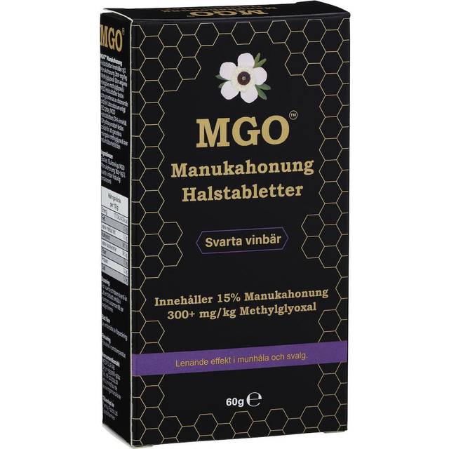 MGO Manukahonung halstabletter Svarta vinbär 300+, 60 g