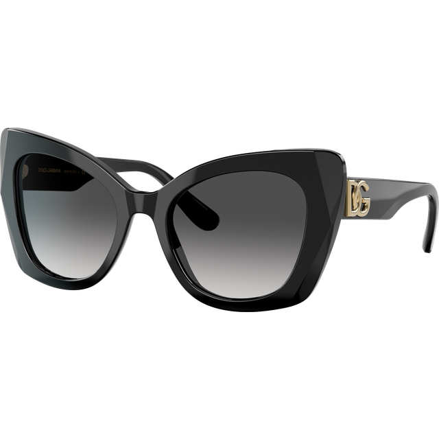 Dolce & Gabbana Woman DG4405  501/8G Sunglasses Acetate Black Grey Butterfly Normal Shaded