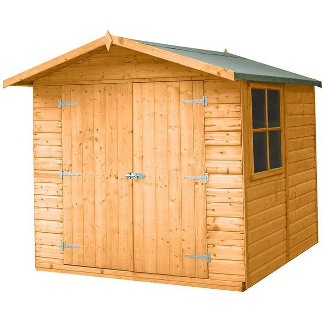 Shire Alderney Shed 7x7 - Honey Brown