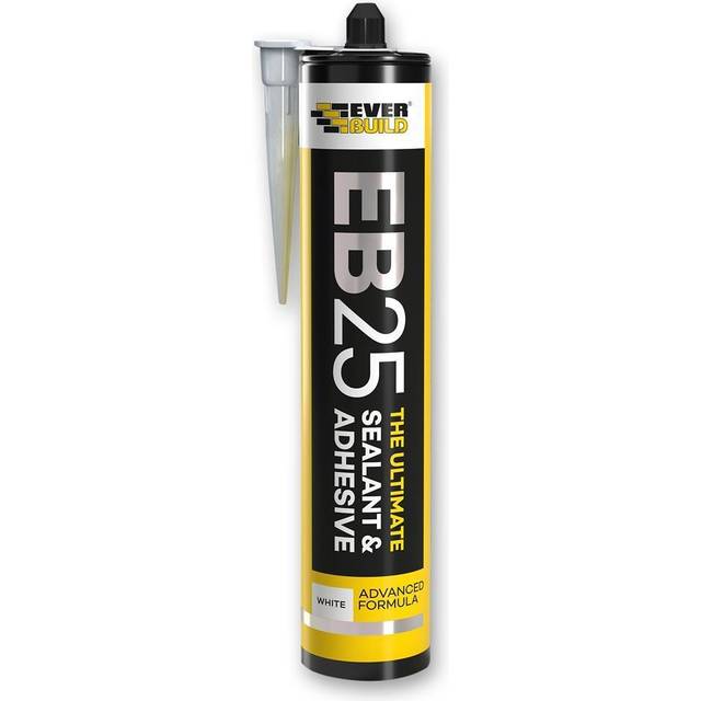 Everbuild EB25 Hybrid Sealant Adhesive White 300ML