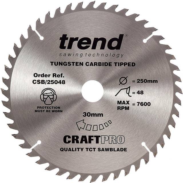 Trend Craft Circular Saw blade 250 x 48T x 30mm CSB/25048