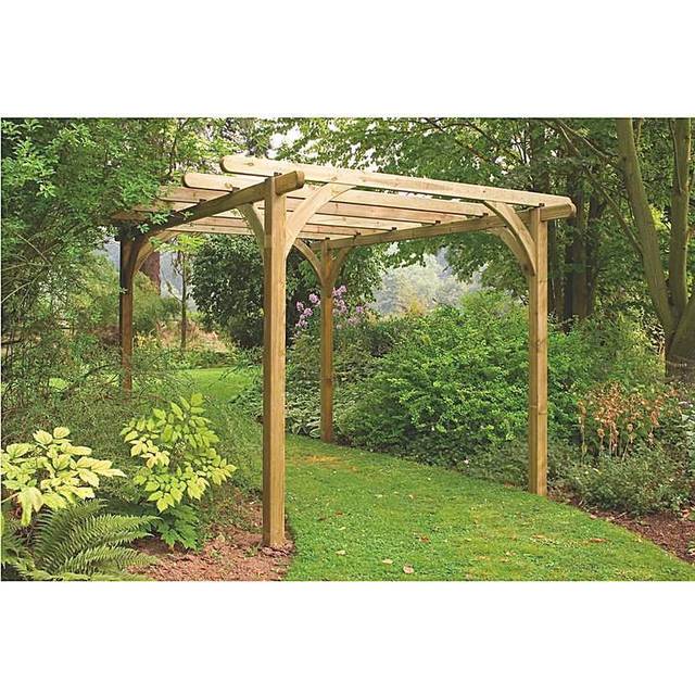 Forest Garden Ultima Pergola - 2.4 x 2.4m - Natural Timber