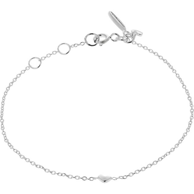 Loving Heart drop armband silver