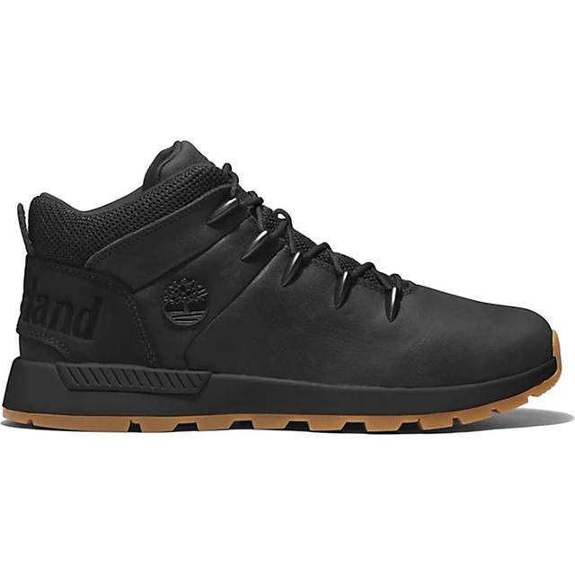Men's Timberland Sprint Trekker Mid Leather Mens Boots - Black - Size: 10