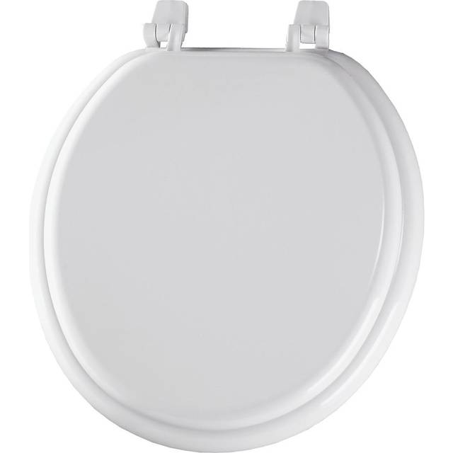 BEMIS 400TTA 000 Economy Toilet Seat  Durable Enameled Wood  ROUND  Wh