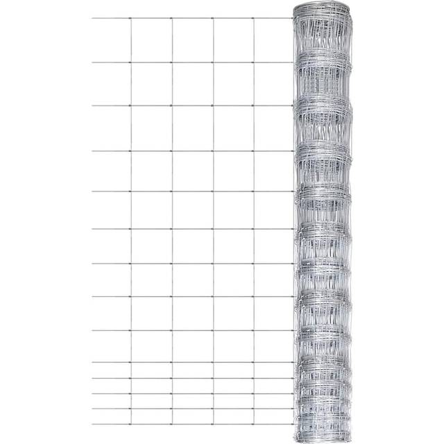 vidaXL Garden Fence Galvanised Steel 50 m 150 cm Silver