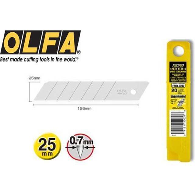 Olfa HB-20 knivblad brytbar 25mm, 20 st. förpackning