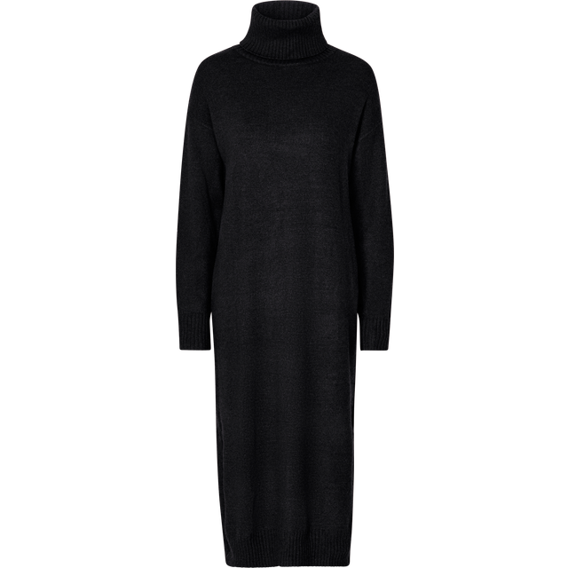 Vila Kvinnors rosa hals L/S midiklänning – NOOS klänning, svart, S, svart, S