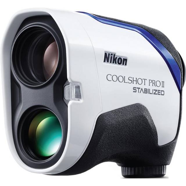 Nikon 6 x 21 CoolShot Pro II Stabilized Laser Rangefinder with Camera Lens Pen, Tether and Batteries in White