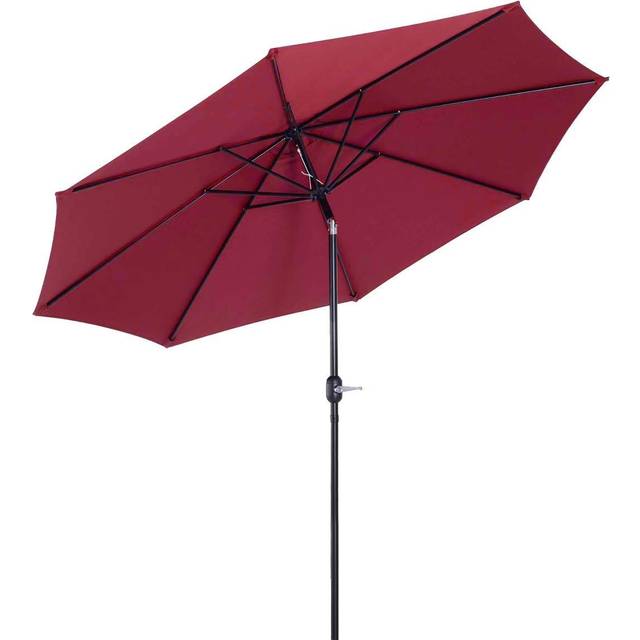OutSunny Patio Umbrella Steel, Polyester Red