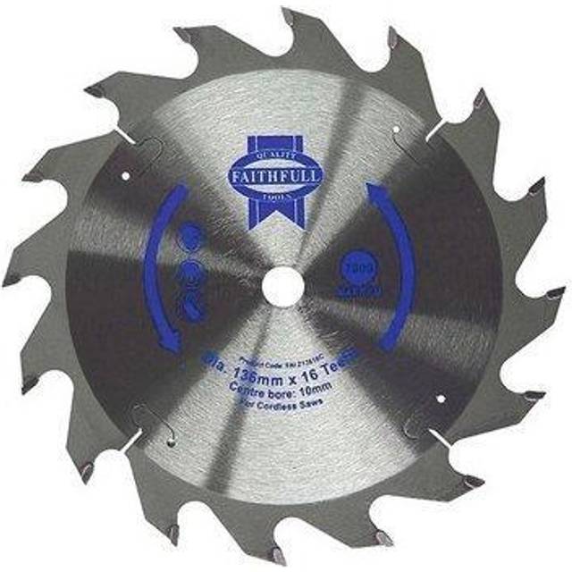 Faithfull TCT Cordless Circular Trimsaw Blade 136mm 30T 10mm