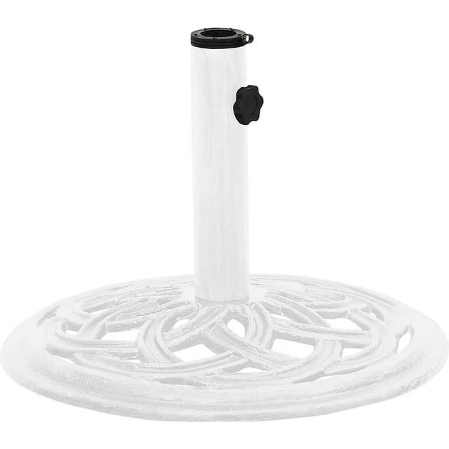 vidaXL Umbrella Base White 44x44x31 cm Cast Iron
