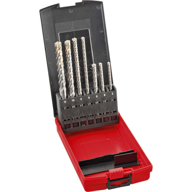 MILWAUKEE 4932451464 MX4 7 Piece SDS+ Drill Bit Set