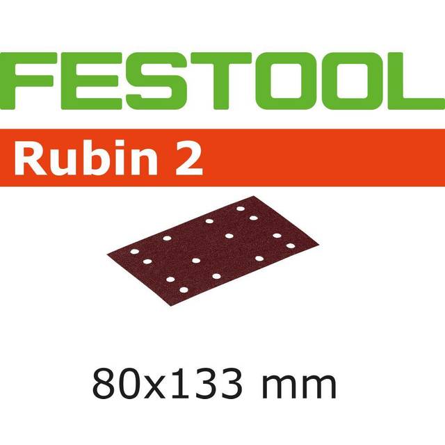 Festool 499050 80 x 133 Rubin Abrasive Sanding Discs 120 Grit Pack 50