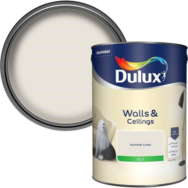 Dulux Silk Emulsion Paint - Summer Linen - 5L