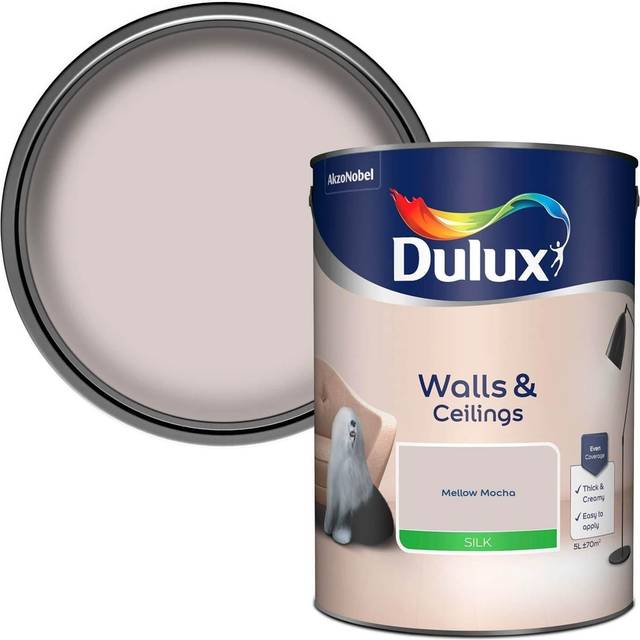 Dulux Silk Emulsion Paint Mellow Mocha - 5L
