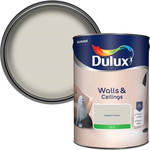 Dulux Silk Emulsion Paint - Egyptian Cotton - 5L