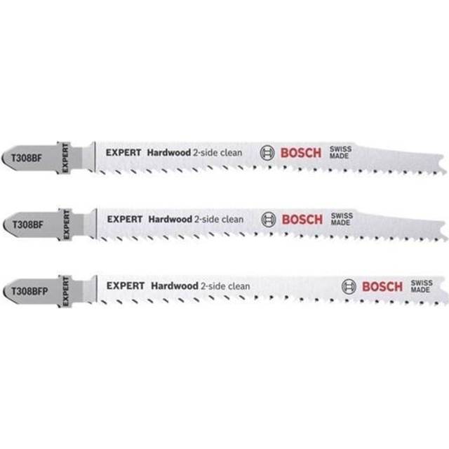 Bosch expert hardwood 2-side clean jigsaw blade t308bf/bfp 2608900549