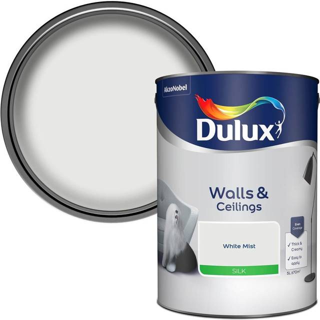 Dulux Silk Emulsion Paint - White Mist - 5L