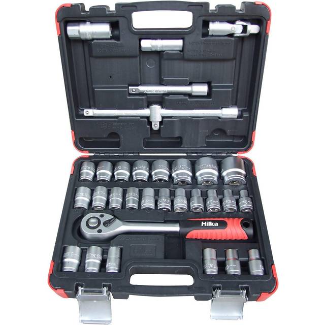 Hilka 32-Piece 1/2" Drive Socket Set Metric