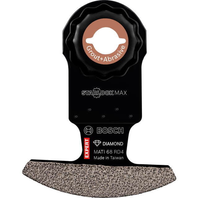 Bosch Expert MATI 68 RD4 Starlock Max Oscillating Multi Tool Abrasive and Grout Segment Saw Blade 68mm Pack of 1